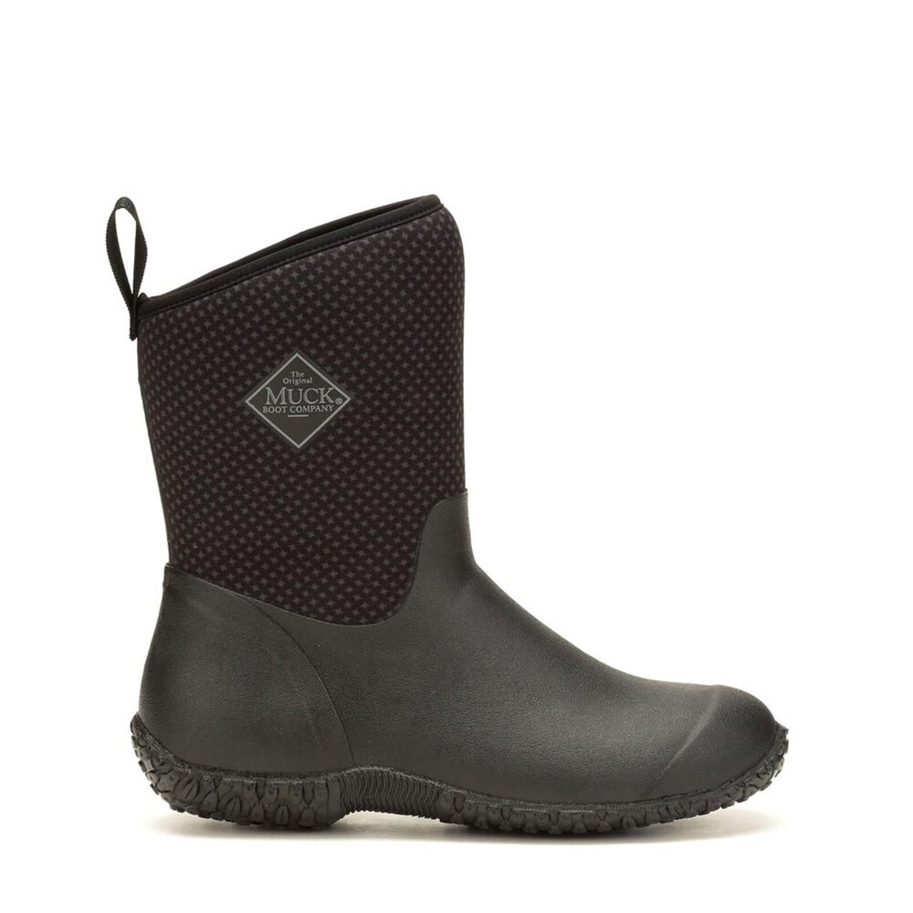MUCK Women's Muckster II Mid Boot, Black, Size 7(M)